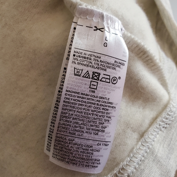 NWT GAP grey cowl neck swing sweatshirt size large - Picture 6 of 6